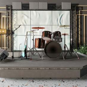 现代架子鼓3D模型下载